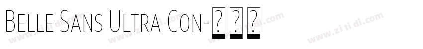 Belle Sans Ultra Con字体转换